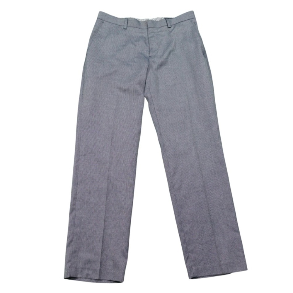 BANANA REPUBLIC Tailored Fit Dress Pants GRAY MICRO PRINT Poly/Viscose 34x30